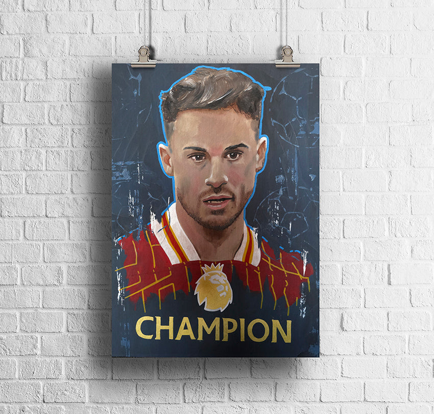 Alexis Mac Allister "Champion" Original Art Print