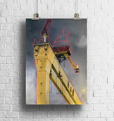 BELFAST CRANE PRINT