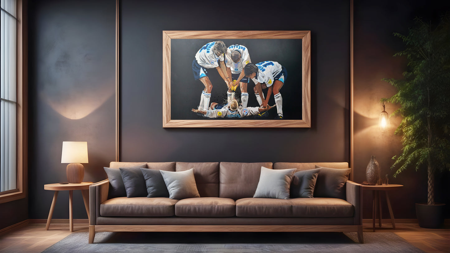 ORIGINAL GAZZA (EURO 96) ART PRINT