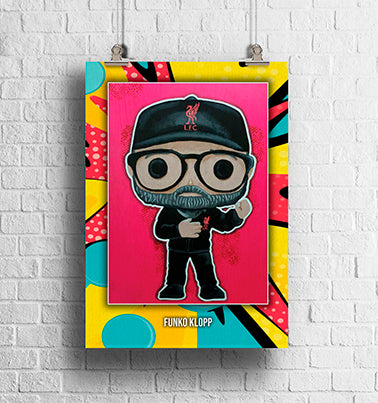 Jurgen Klopp Funko Pop Art Print
