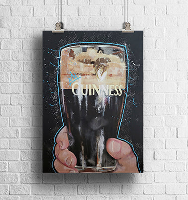 GUINNESS SPLIT THE G ART PRINT