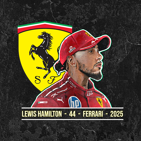 Original Lewis Hamilton Ferrari Art Print T-Shirt