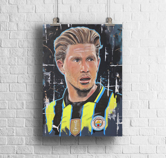 ORIGINAL KEVIN DE BRUYNE ART PRINT