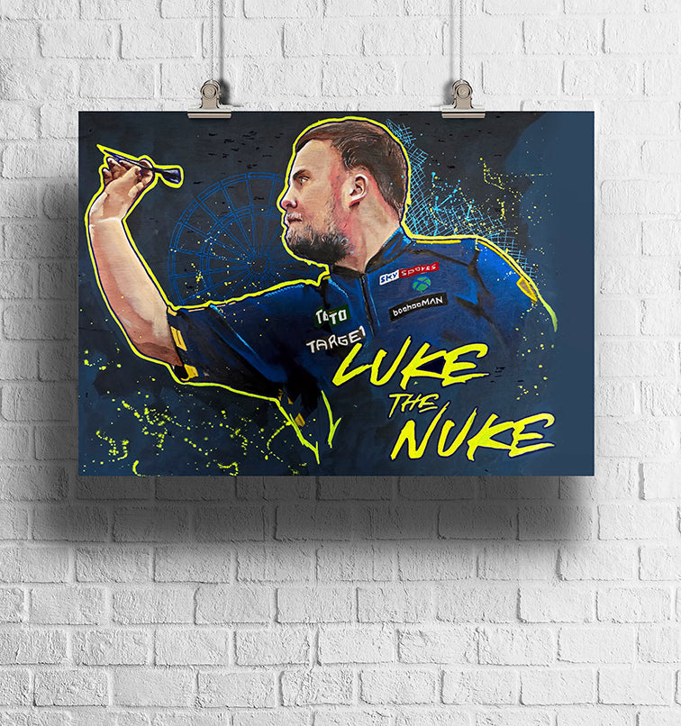 Luke "The Nuke" Littler Original Art Print