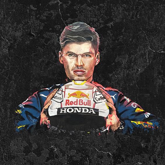 Original Max Verstappen Art Print T-Shirt