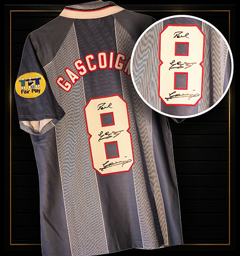 Paul "Gazza" Gascoigne Signed England Shirt