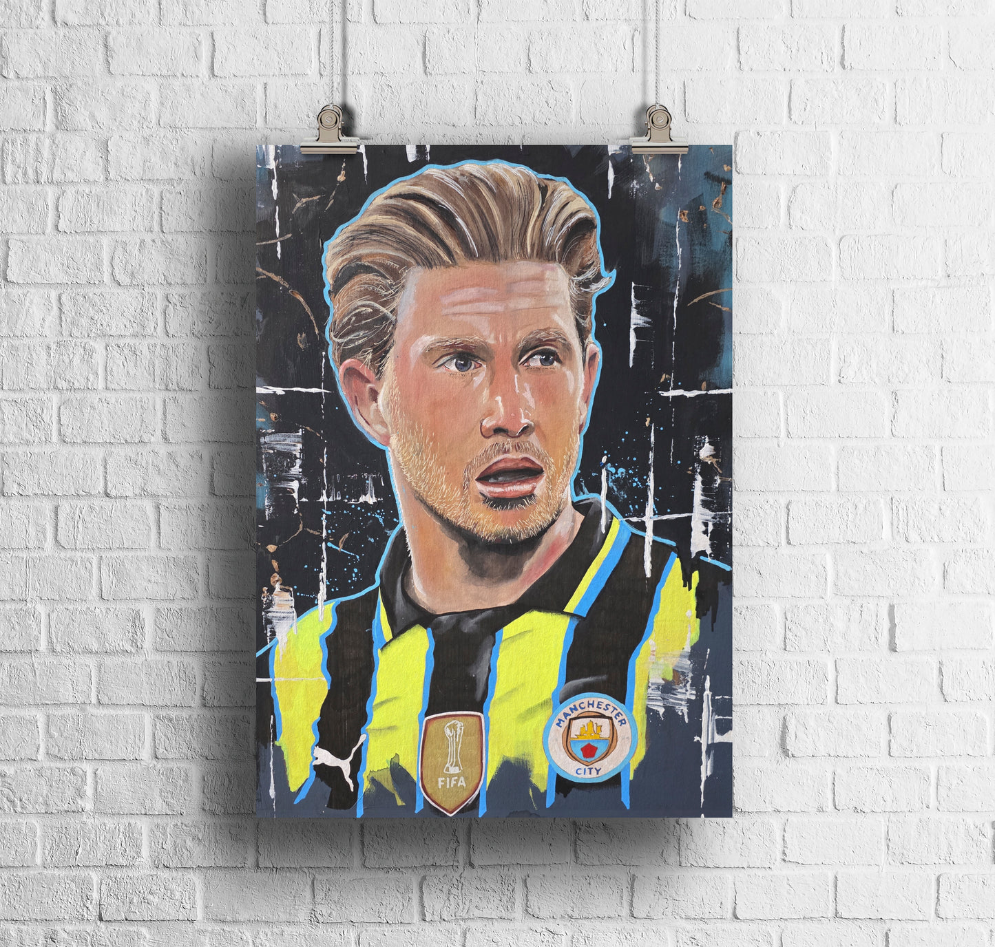 ORIGINAL KEVIN DE BRUYNE ART PRINT