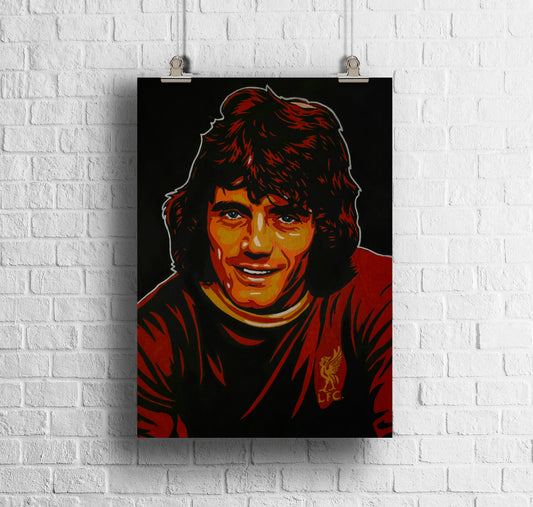 ORIGINAL KEVIN KEEGAN LIVERPOOL ART PRINT