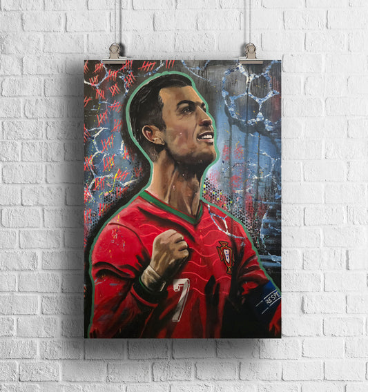 ORIGINAL CRISTIANO RONALDO ART PRINT