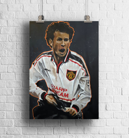 ORIGINAL RYAN GIGGS CELEBRATION ART PRINT