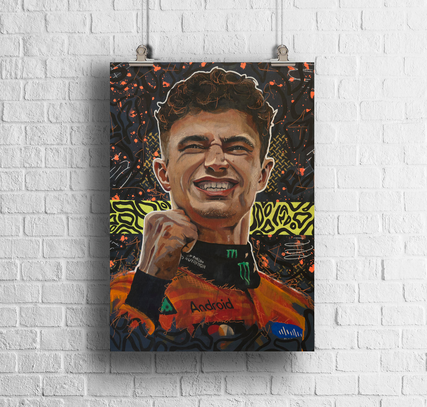 ORIGINAL LANDO NORRIS ART PRINT